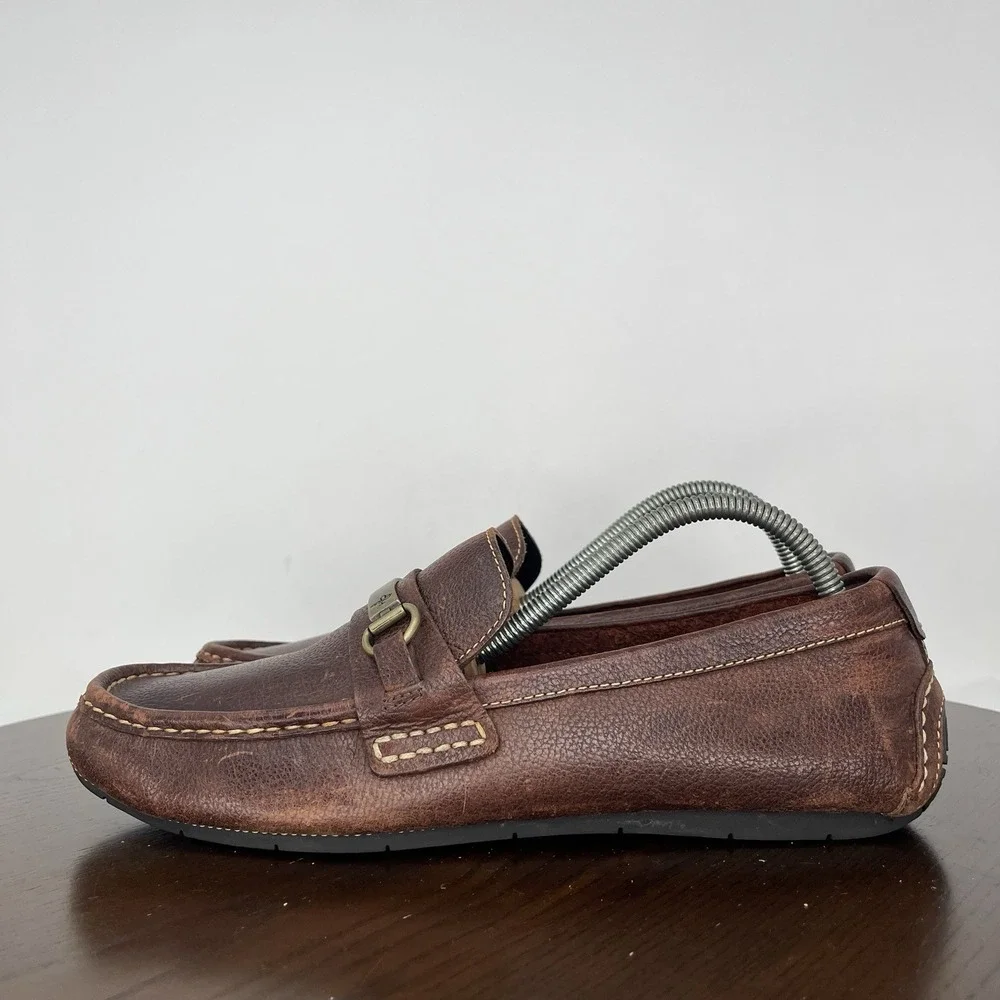 Cole Haan Somerset Shoes Men's 10M Brown Leather Horsebit Driving Loafers C11832